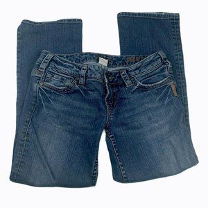 Silver Jeans Size 27 X 26 Women Santorini Crop Capri 26 inch Inseam